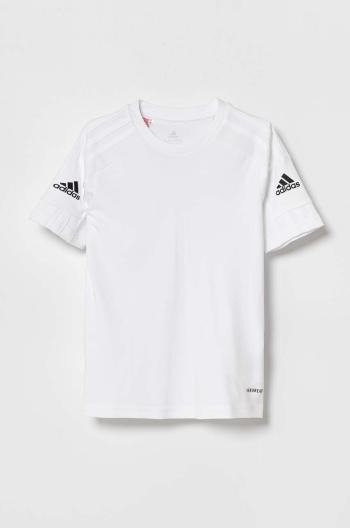 Dětské tričko adidas Performance bílá barva, s potiskem