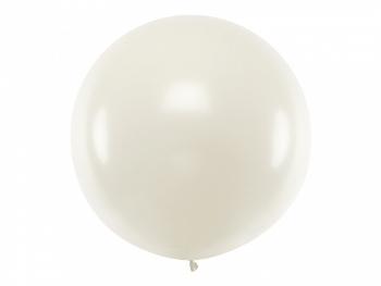 PartyDeco Kulatý latexový Jumbo balón 1m průsvitný