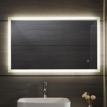 Aquamarin Koupelnové zrcadlo s LED osvětlením, 50 x 70 cm