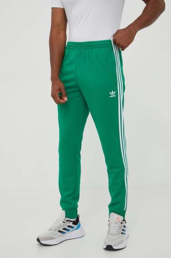 Tepláky adidas Originals zelená barva, s aplikací