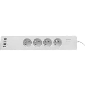 iQtech SmartLife WT004, Wi-Fi 4x zásuvka + 4x USB, 10 A (IQTWT004)