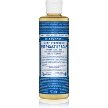 Dr. Bronner’s Peppermint tekuté univerzální mýdlo 240 ml