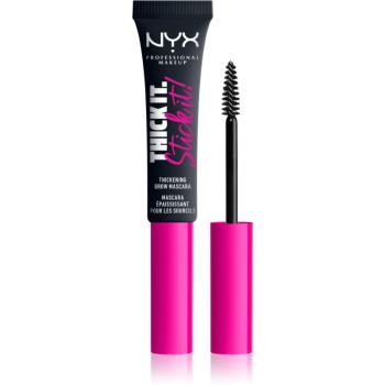 NYX Professional Makeup Thick it Stick It Brow Mascara řasenka na obočí odstín 08 - Black 7 ml