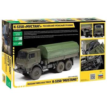 Model Kit military 3697 - Russian three axle truck K-5350 "MUSTANG" (4600327036971)