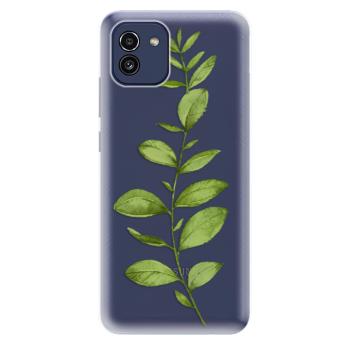 Odolné silikonové pouzdro iSaprio - Green Plant 01 - Samsung Galaxy A03