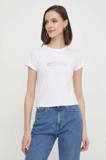 Top Calvin Klein Jeans dámský, bílá barva, J20J223167