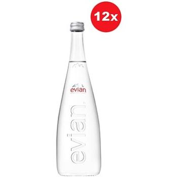 Evian přírodní minerální voda 12x 0,75l sklo (3068320103471)