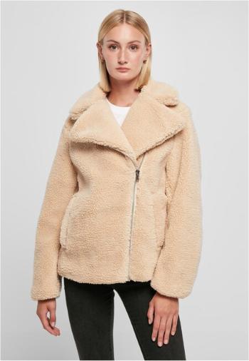 Urban Classics Ladies Sherpa Biker Jacket unionbeige - M