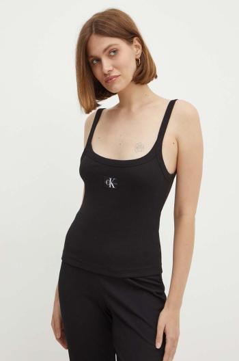 Top Calvin Klein Jeans dámský, černá barva, J20J223559