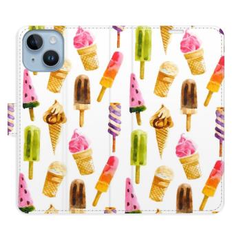 Flipové pouzdro iSaprio - Ice Cream Pattern - iPhone 14