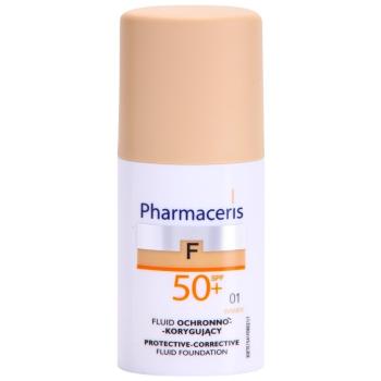 Pharmaceris F-Fluid Foundation ochranný krycí make-up SPF 50+ odstín 01 Ivory  30 ml