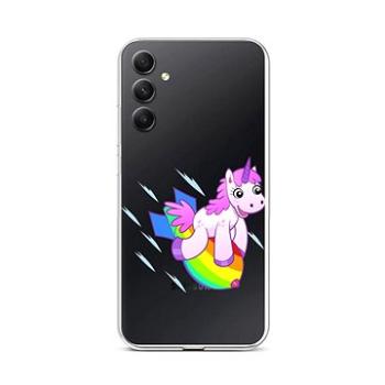 TopQ Kryt Samsung A34 Flying Unicorn 93160 (93160)