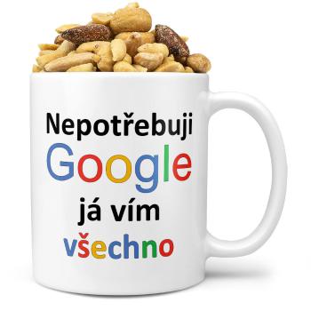 Hrnek Google - Já (Náplň hrníčku: Směs slaných oříšků)