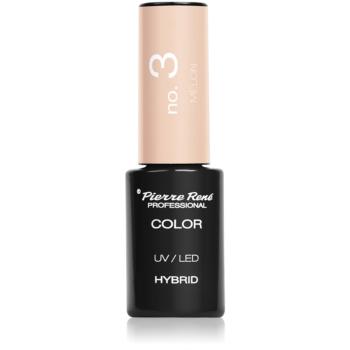 Pierre René Nails Hybrid gelový lak na nehty s použitím UV/LED lampy odstín No. 3 Melon 6 ml