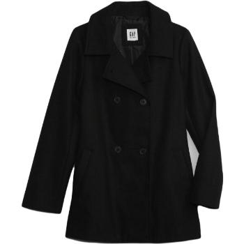 GAP V-PEACOAT Dívčí kabát, černá, velikost