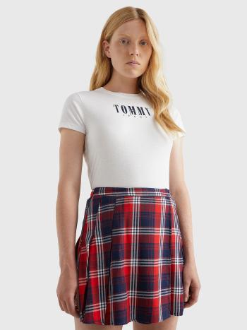 Tommy Jeans dámské bílé tričko - XS (YBR)