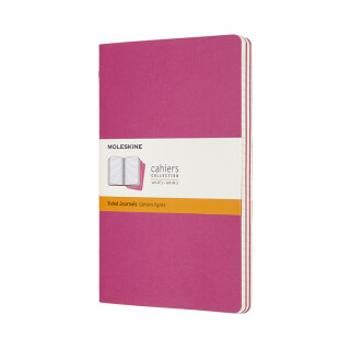 Moleskine Sešity 3 ks růžové L, linkované