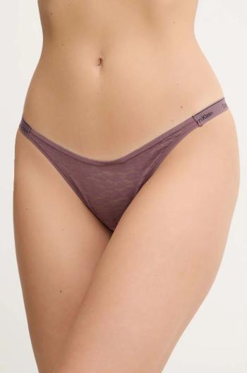 Tanga Calvin Klein Underwear červená barva, 000QD5154E