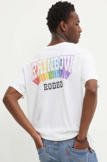 Bavlněné tričko Levi's Pride bílá barva, s potiskem