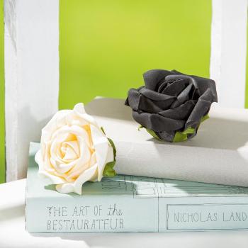 Gilde Dekorační pěnová růže, černá