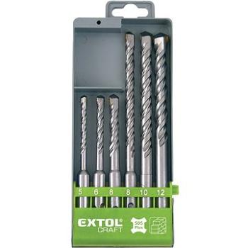 EXTOL CRAFT vrtáky SDS PLUS příklepové do betonu, O 5-12mm, SK, 23901 (23901)