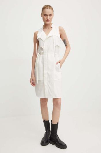 Bavlněné šaty G-Star Raw béžová barva, mini, D24621-D591