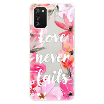 Odolné silikonové pouzdro iSaprio - Love Never Fails - Samsung Galaxy A02s