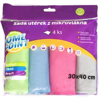 HOMEPOINT Mikrovlákno Sada 4 ks, 30× 40 cm, 260 g + šedá 220 g (8006289530223)