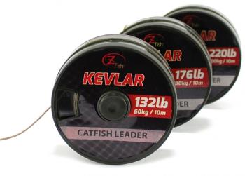 Zfish šňůrka kevlar braid hnědá 10 m-průměr 176 lb / nosnost 80 kg