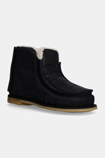 Semišové sněhule JW Anderson Ankle Boot dámské, černá barva, ANW43065A