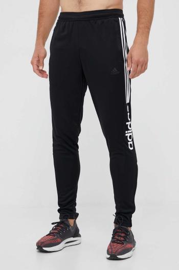 Tepláky adidas černá barva, s potiskem, IA3048