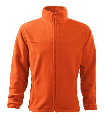 MALFINI Pánská fleecová mikina Jacket - Oranžová | S