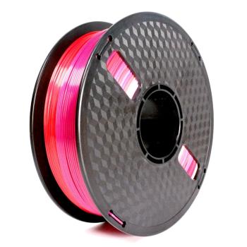 GEMBIRD 3DP-PLA-SK-01-RP, 3D filament, PLA, 1,75mm, 1000g, silk rainbow, červená/fialová