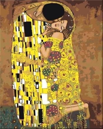 Zuty Malování podle čísel Polibek (Gustav Klimt)