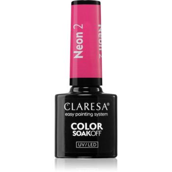 Claresa SoakOff UV/LED Color Neon géles körömlakk árnyalat 2 5 g