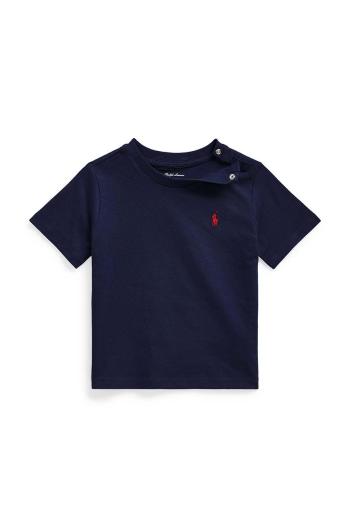 Bavlněné dětské tričko Polo Ralph Lauren tmavomodrá barva, 320832904035