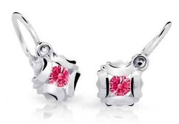 Cutie Jewellery Slušivé dětské náušnice z bílého zlata C2216-10-X-2 fuchsiová
