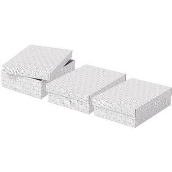 ESSELTE Home velikost M nízká 26.5 x 10 x 36 cm, bílá - set 3 ks (628284)