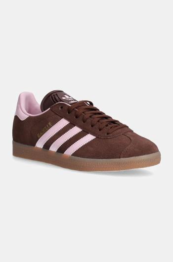 Semišové sneakers boty adidas Originals GAZELLE hnědá barva, JH5666