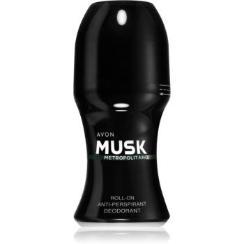 Avon Musk+ Metropolitano kuličkový deodorační antiperspirant pro muže 50 ml