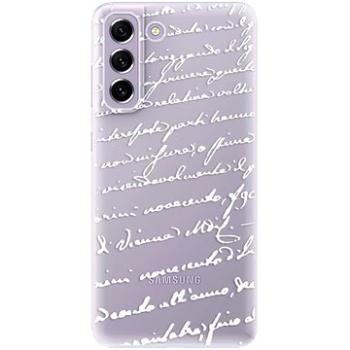 iSaprio Handwriting 01 - white pro Samsung Galaxy S21 FE 5G (hawri01w-TPU3-S21FE)