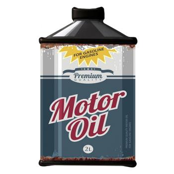 Kovová nástěnná cedule Motor Oil - 19*1*30 cm 6Y4914