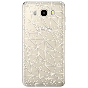 iSaprio Abstract Triangles 03 - white pro Samsung Galaxy J5 (2016) (trian03w-TPU2_J5-2016)