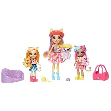 Enchantimals Rodinný Set - Siamské Kočky (194735063222)