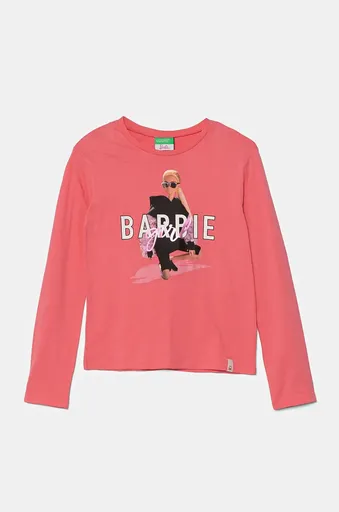 Dětské bavlněné tričko s dlouhým rukávem United Colors of Benetton