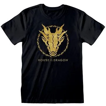 House of The Dragon - Gold Ink Skull - tričko S (5056599731134)