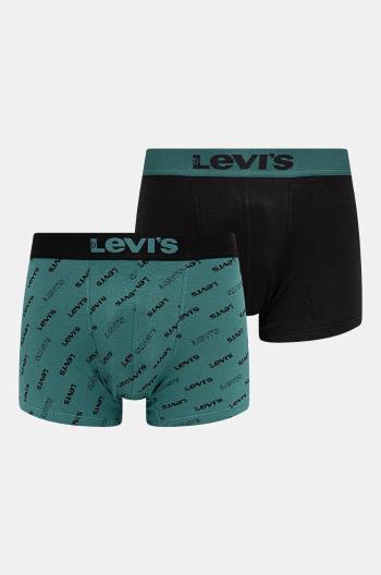 Boxerky Levi's 2-pack pánské, zelená barva, 37149-1009