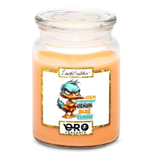 Svíčka Jsem sympatický (Vůně svíčky: Tropické ovoce)