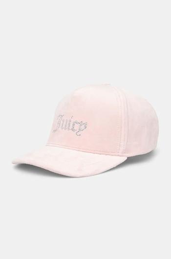 Kšiltovka Juicy Couture VERONICA CAP růžová barva, s aplikací, JCAWH224702