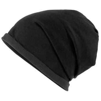 Myrtle Beach Čepice Single Beanie MB7131 - Černá / tmavě šedá